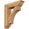 Ekena Millwork Westlake Traditional Rough Sawn Bracket w/ Offset Brace, Western Red Cedar, 8"W x 30"D x 34"H BKT0806X30X34WTL01RWR - alternate 1